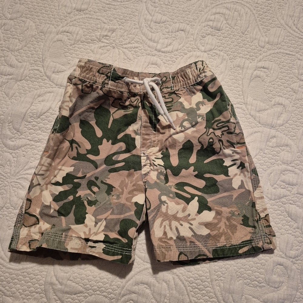 Gymboree boys size 2T camo elastic waisted green, gray, tan, brown, VGUC